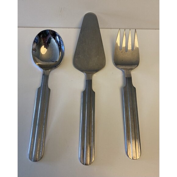 OXFORD HALL OXH40 Stainless Flatware 3 Serving Cold Meat Fork Pie Server Spoon - Picture 9 of 9